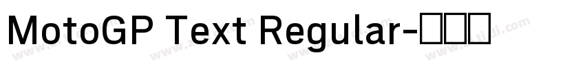 MotoGP Text Regular字体转换